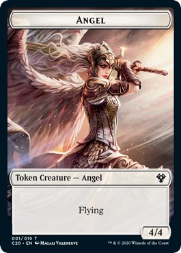 Angel // Elemental (010) Double-sided Token - Commander 2020 - Magic ...