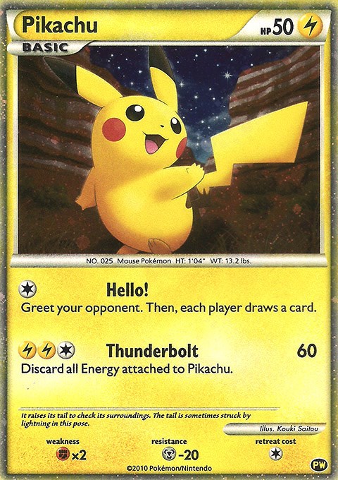 Pikachu (English) - Pikachu World Collection Promos - Pokemon