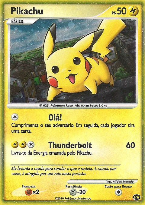 Carta Pokémon TCG Pikachu 1999 - Versão Portuguesa Alhadas • OLX