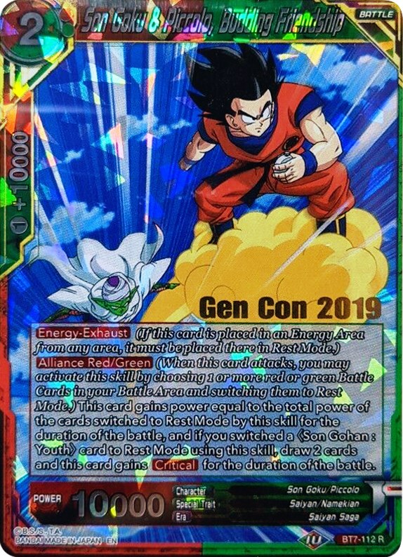 Son Goku & Piccolo, Budding Friendship (Gen Con 2019) - Promotion Cards -  Dragon Ball Super CCG