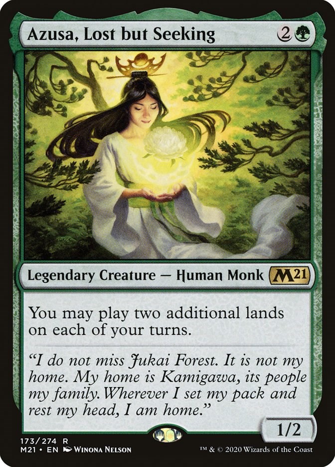 azusa-lost-but-seeking-core-set-2021-magic-the-gathering