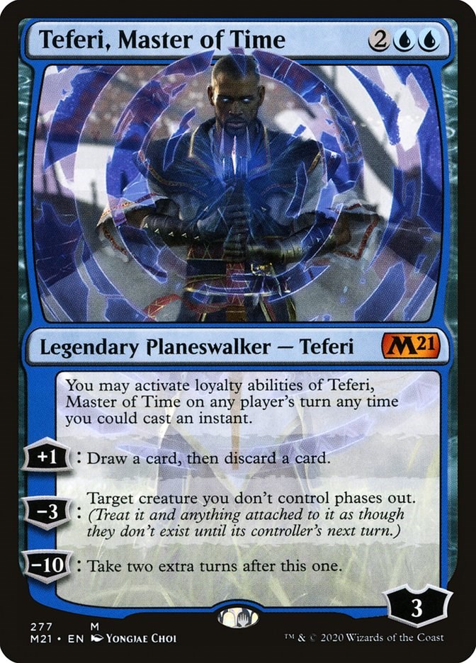 Teferi, Master of Time (075) [Core Set 2021 Prerelease Promos]