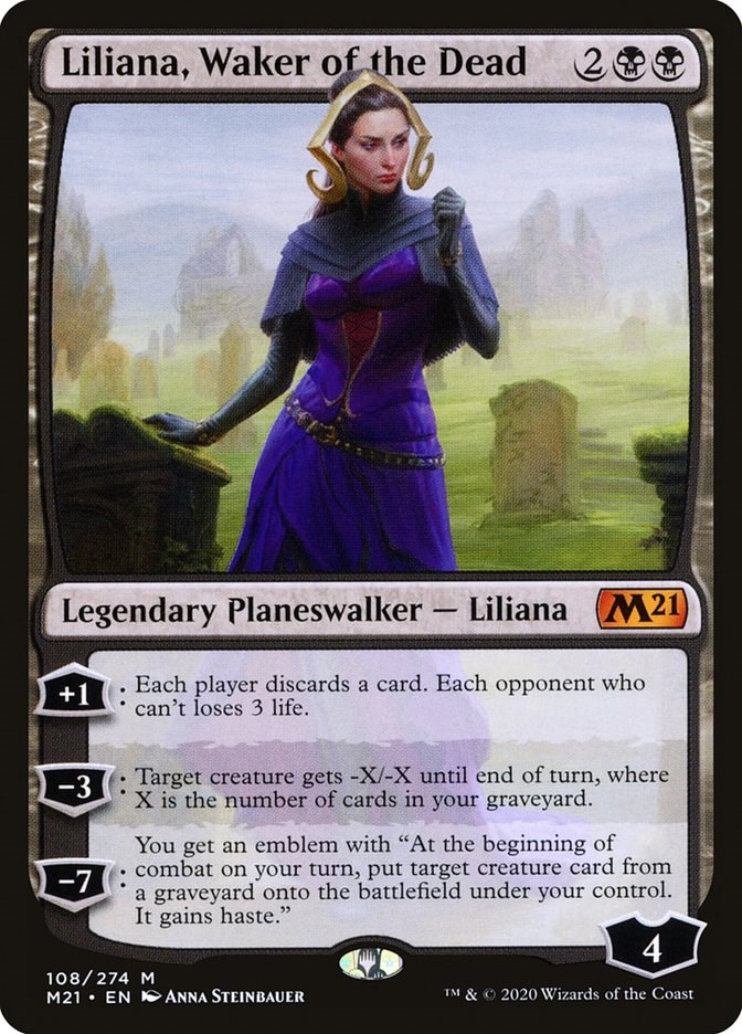 Liliana, Waker of the Dead - Core Set 2021 - Magic: The Gathering