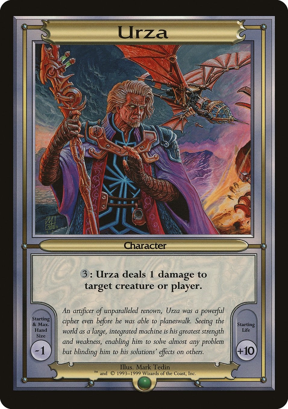 Urza (Oversize) - Vanguard - Magic: The Gathering