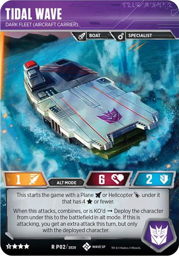 Tidal Wave Dark Fleet Aircraft Carrier Transformers Promos