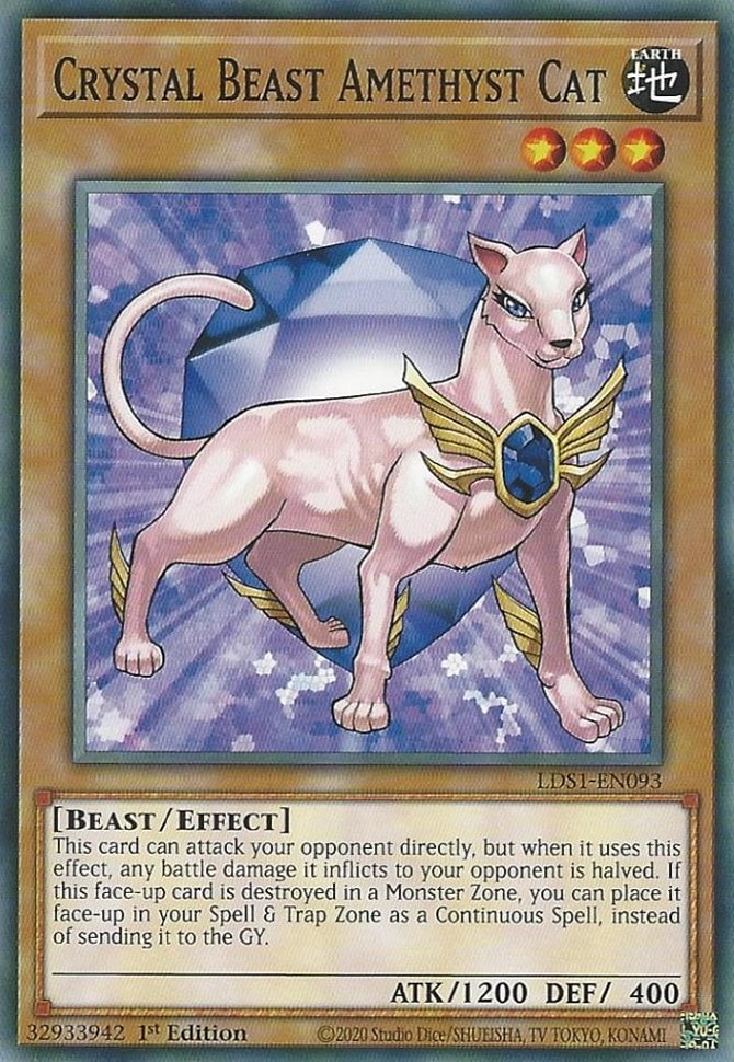Crystal Beast Amethyst Cat Legendary Duelists Season 1 YuGiOh