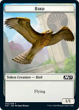 Bird 1/1 MTG Magic DGM Dragon's Maze ita Promo League Token Bird 1/1 
