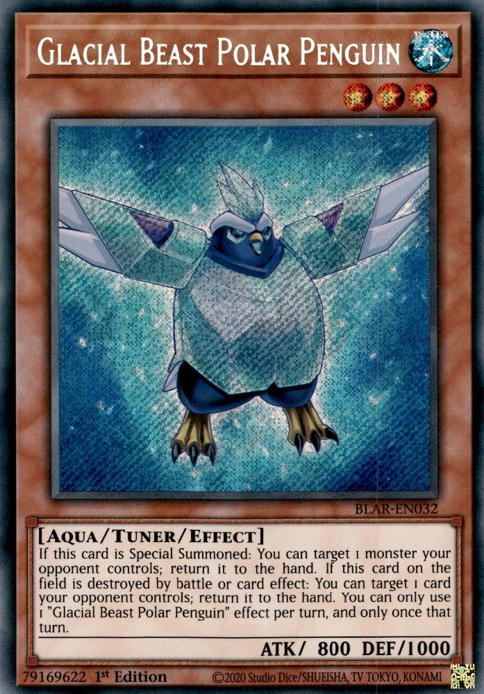 Glacial Beast Polar Penguin Battles of Legend Armageddon YuGiOh