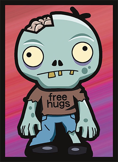 Double Matte Art Sleeve Zombie Hugs (50Pack) Legion Premium