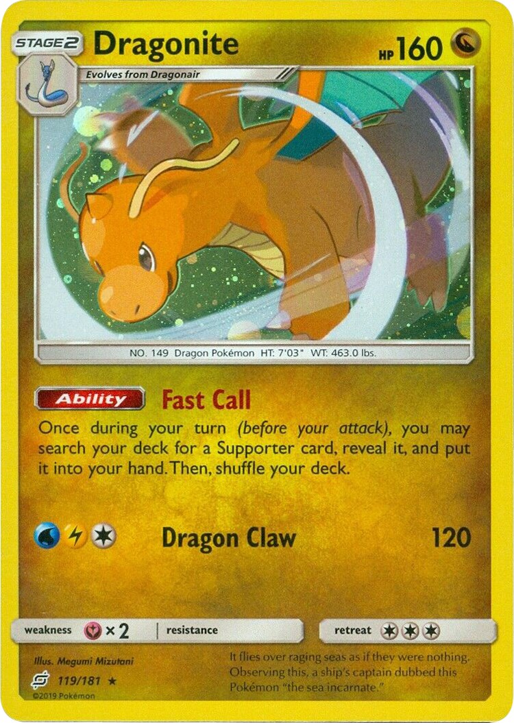 Dragonite - 119/181 (Cosmos Holo) - Miscellaneous Cards & Products ...