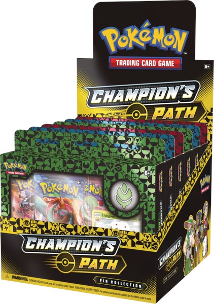 Pokemon Champions Path Motostoke Gym Pin Collection Trading Cards Booster Packs 