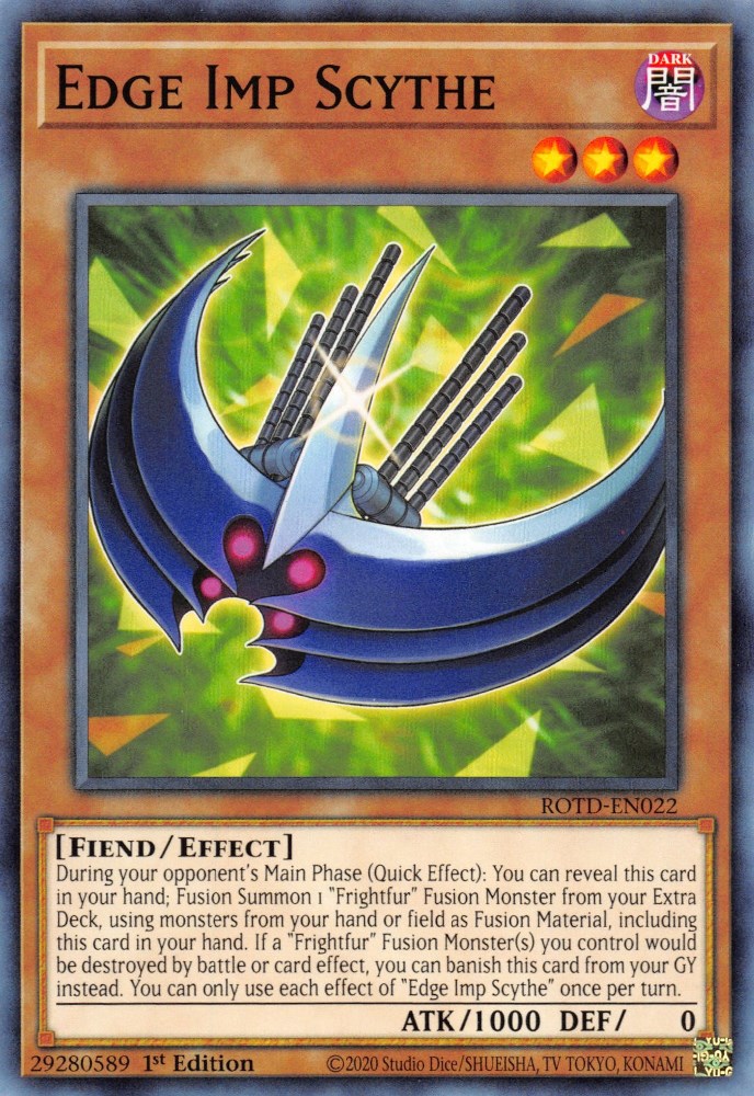 Edge Imp Scythe Rise of the Duelist YuGiOh