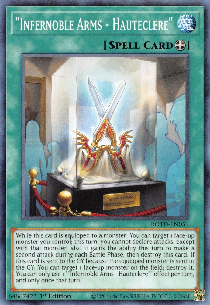 "Infernoble Arms Hauteclere" Rise of the Duelist YuGiOh
