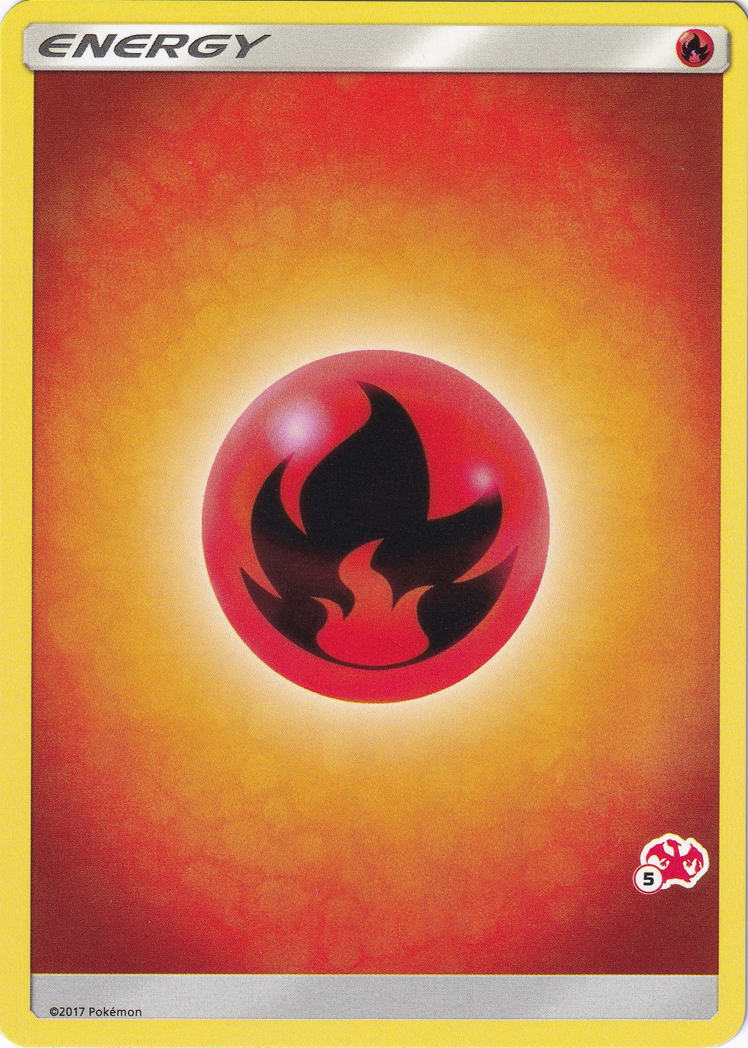 Fire Energy (#5 Charizard Stamped) card artwork
