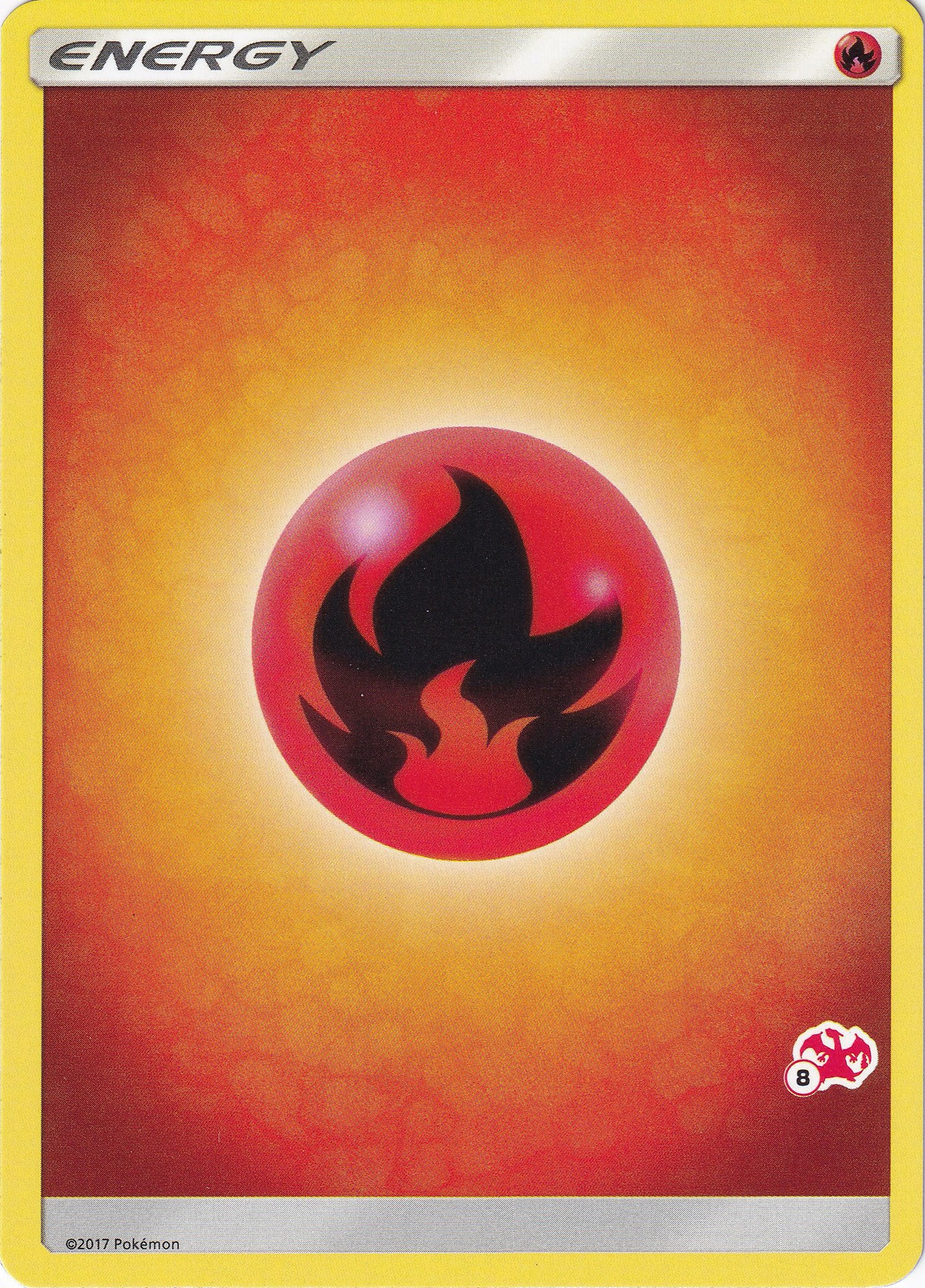Fire Energy (#8 Charizard Stamped) card artwork