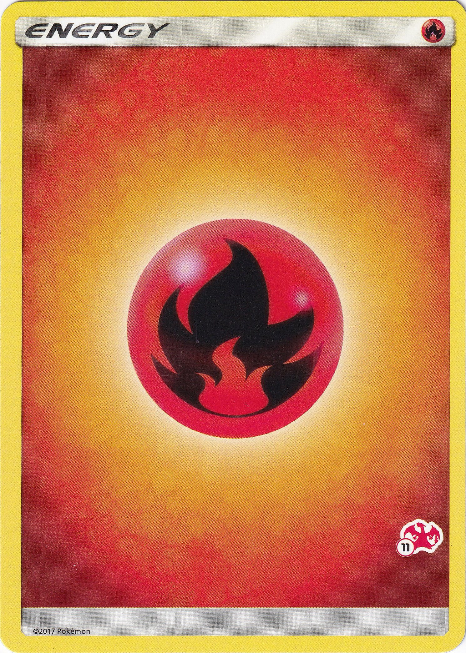 Fire Energy (#11 Charizard Stamped) card artwork