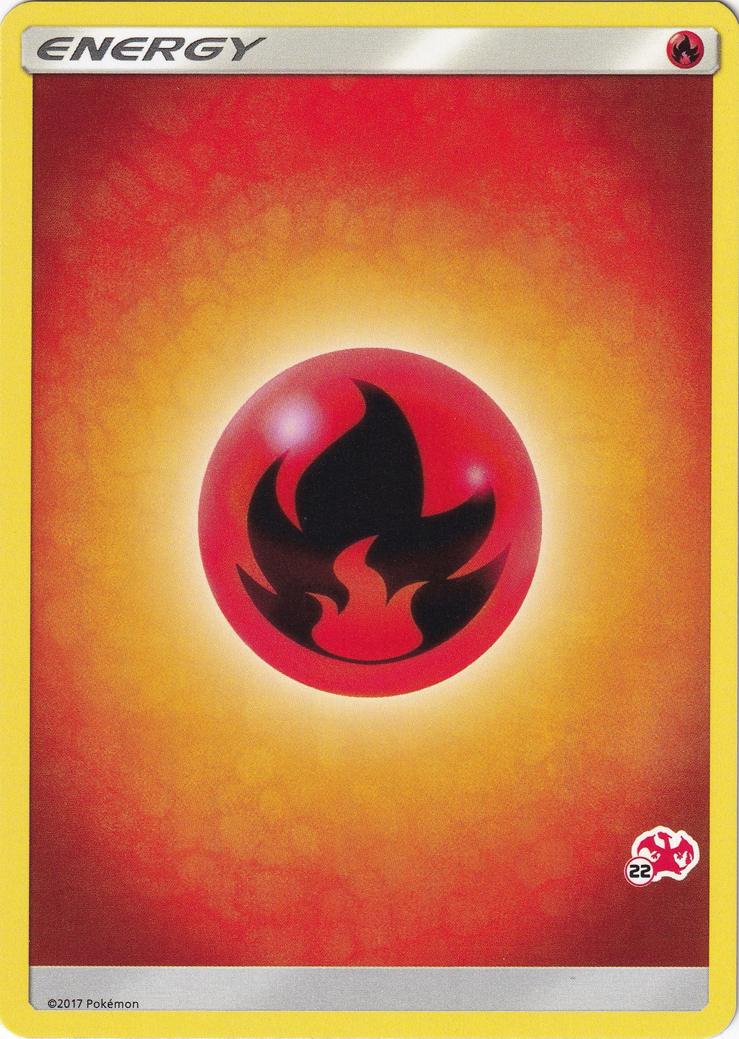 Fire Energy (#22 Charizard Stamped) card artwork
