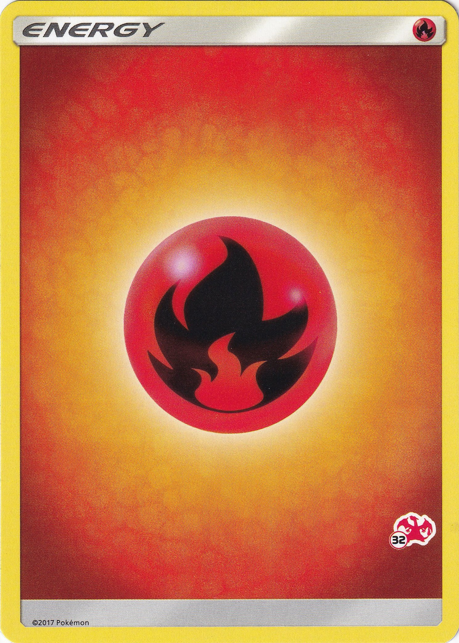 Fire Energy (#32 Charizard Stamped) card artwork