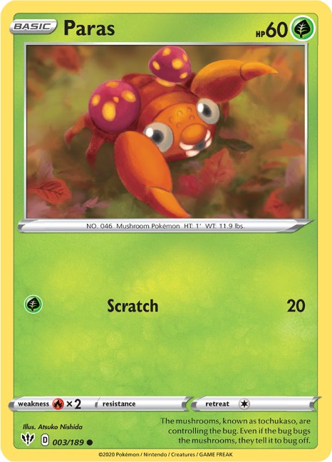 Paras card artwork