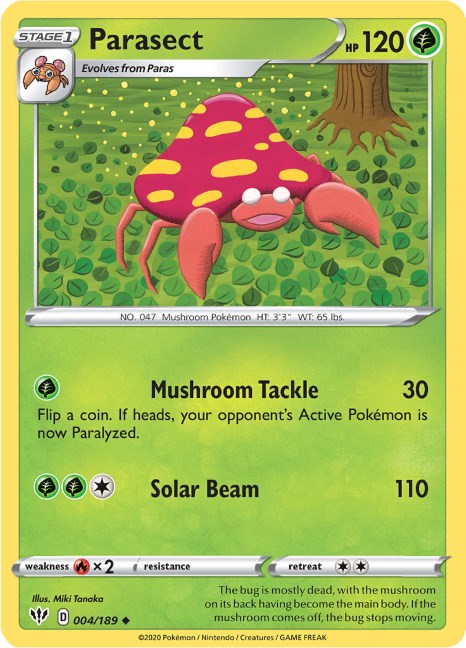 Parasect card artwork