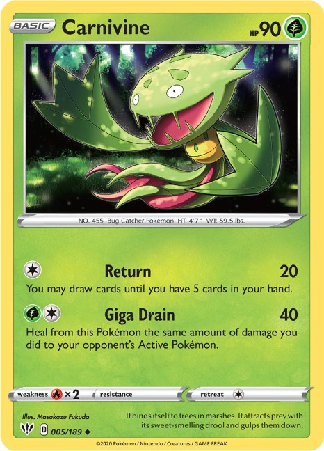 Carnivine card artwork
