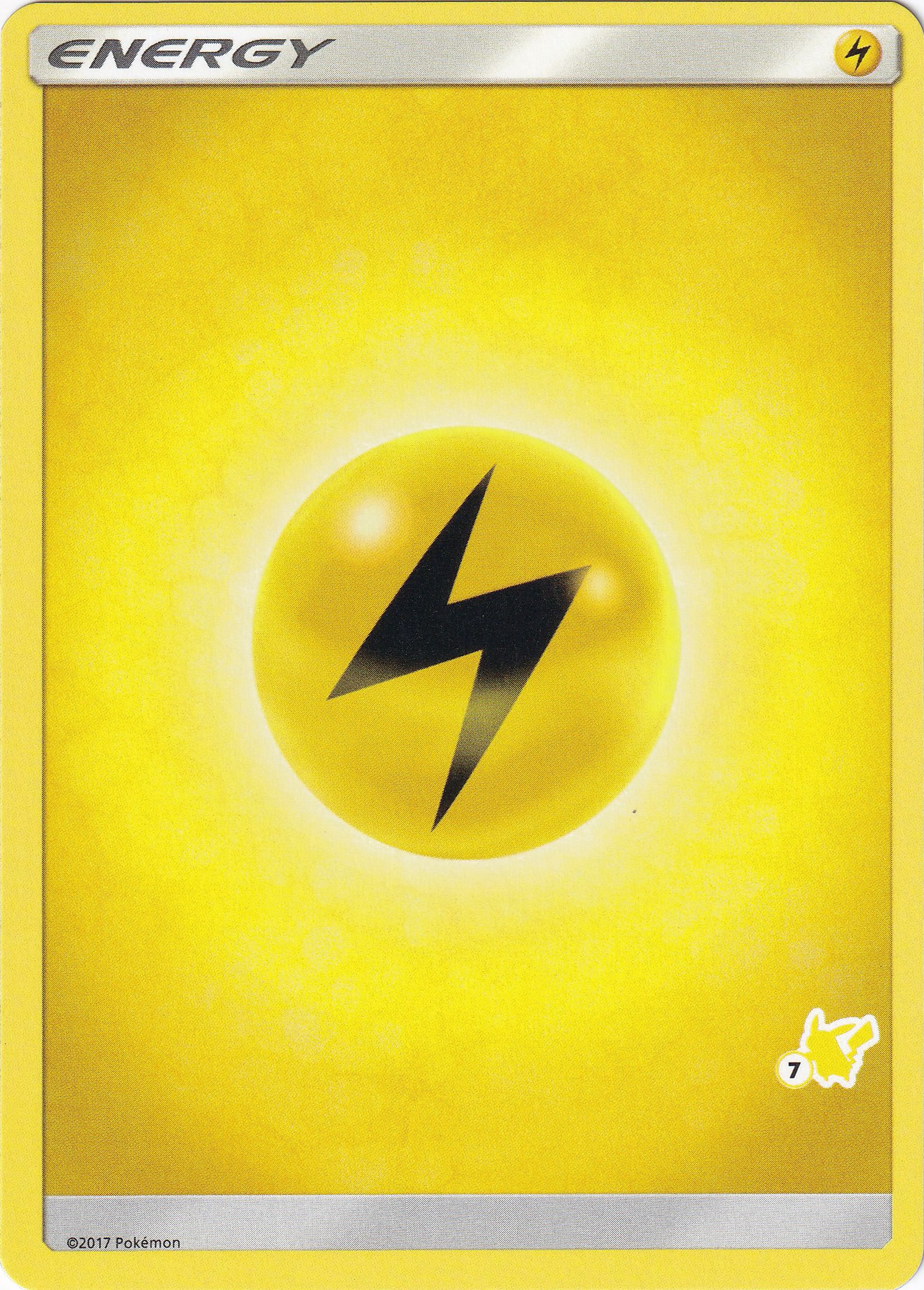 Lightning Energy (#7 Pikachu Stamped) card artwork