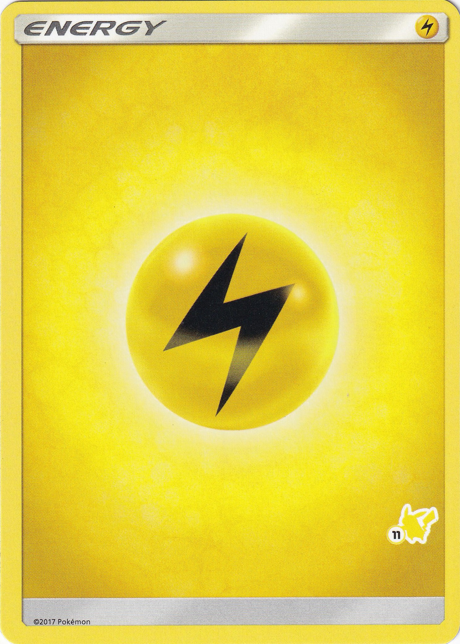 Lightning Energy (#11 Pikachu Stamped) card artwork