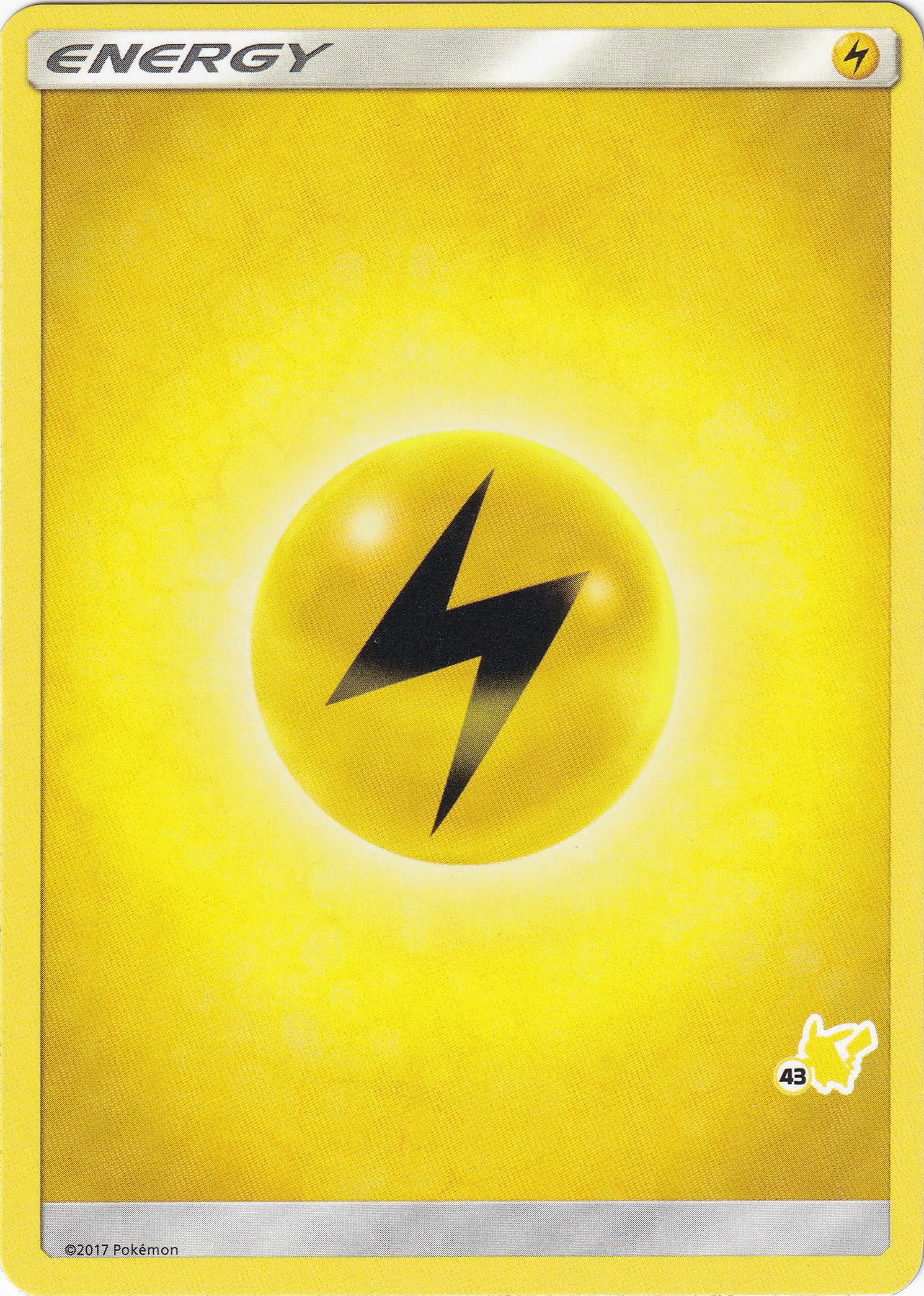 Lightning Energy (#43 Pikachu Stamped) card artwork