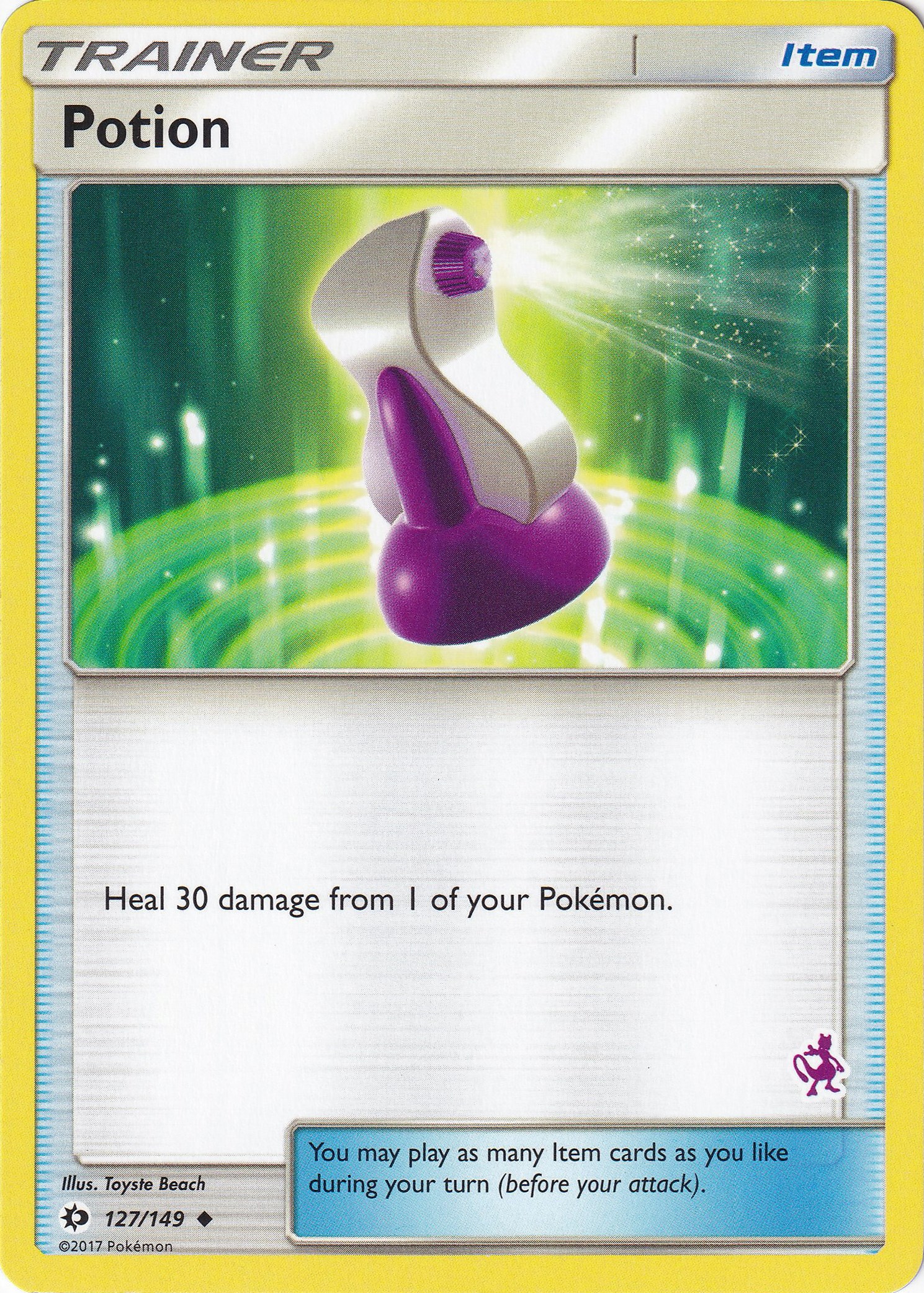 Potion - 127/149 (Mewtwo Stamped) card artwork