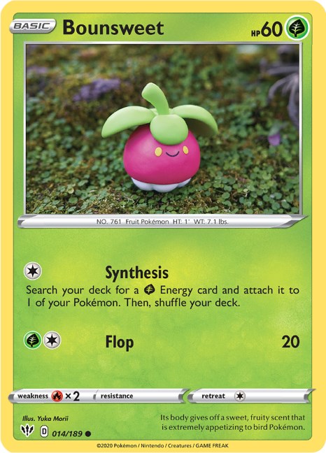 Bounsweet card artwork