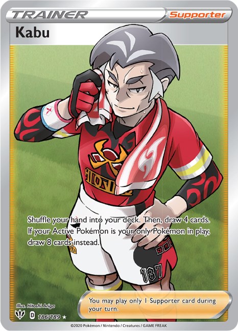 Pokemon Card  KABU  Ultra Rare 186/189 DARKNESS ABLAZE *MINT 