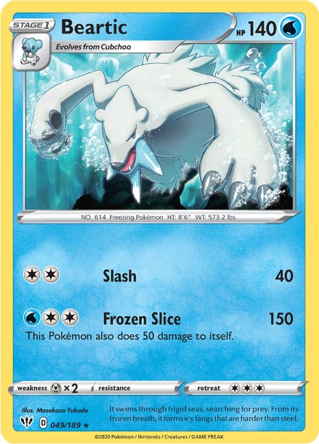 Beartic card artwork