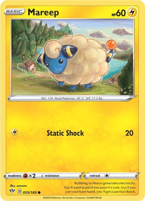 Mareep card artwork