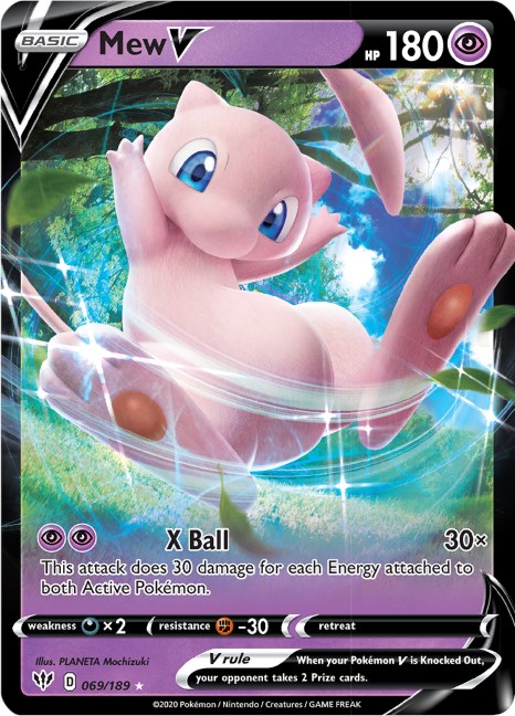 Mew V - Darkness Ablaze Pokémon card 069/189