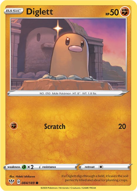 Diglett card artwork
