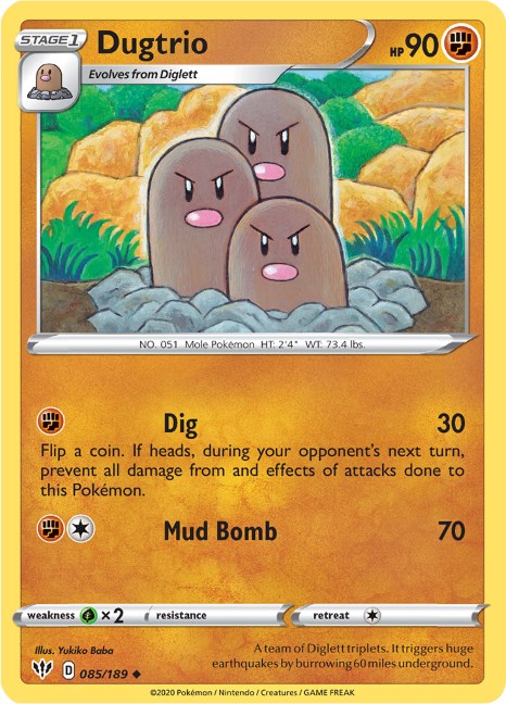 Dugtrio card artwork