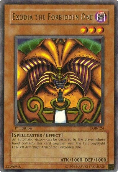 YGLD Ultra Rare NM/LP Yugioh Cards Details about   Exodia the Forbidden One FULL SET 