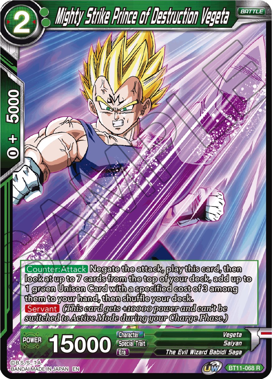 Mighty Strike Prince of Destruction Vegeta - Vermilion Bloodline ...