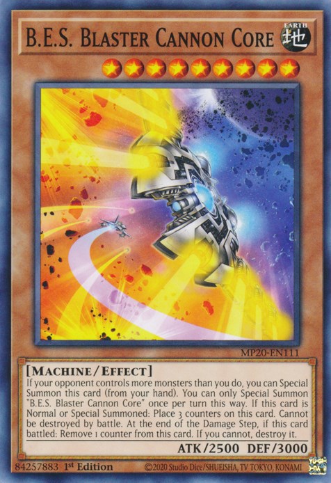 B.E.S. Blaster Cannon Core - 2020 Tin of Lost Memories - YuGiOh