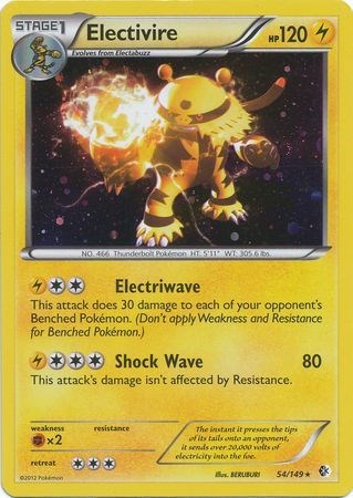 Electivire - 54/149 (Cosmos Holo) card artwork