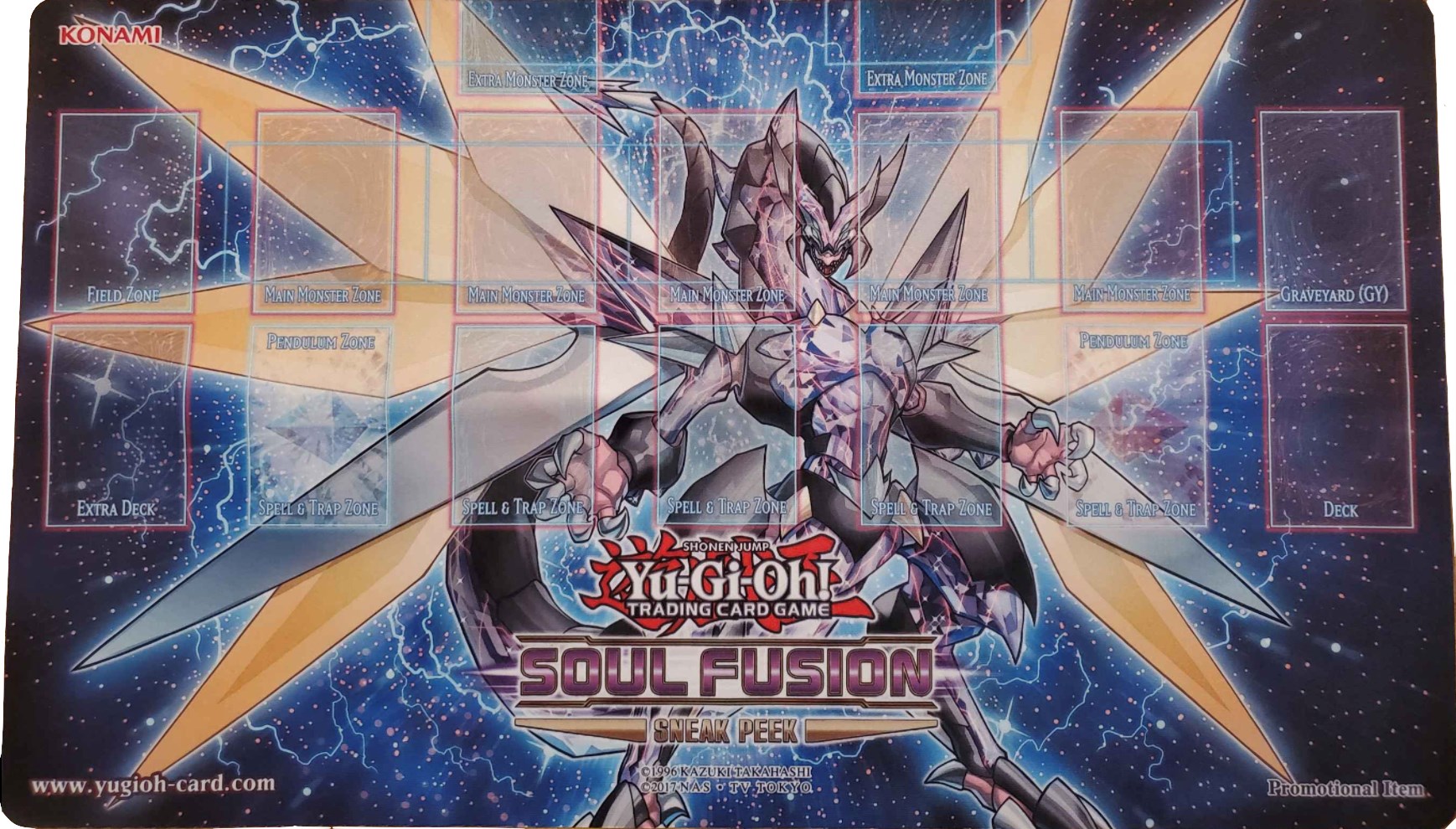 Yu-Gi-Oh! Soul Fusion Sneak Peek Promo Game Mat - Cyberse Clock Dragon -  Konami Playmats - Playmats