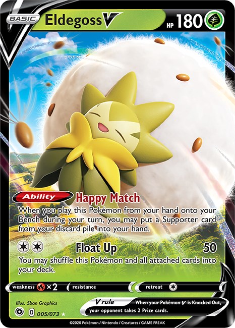 Eldegoss V card artwork