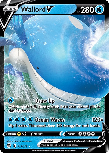 Wailord V card artwork
