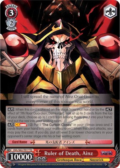 Ruler of Death, Ainz - Nazarick: Tomb of the Undead - Weiss Schwarz