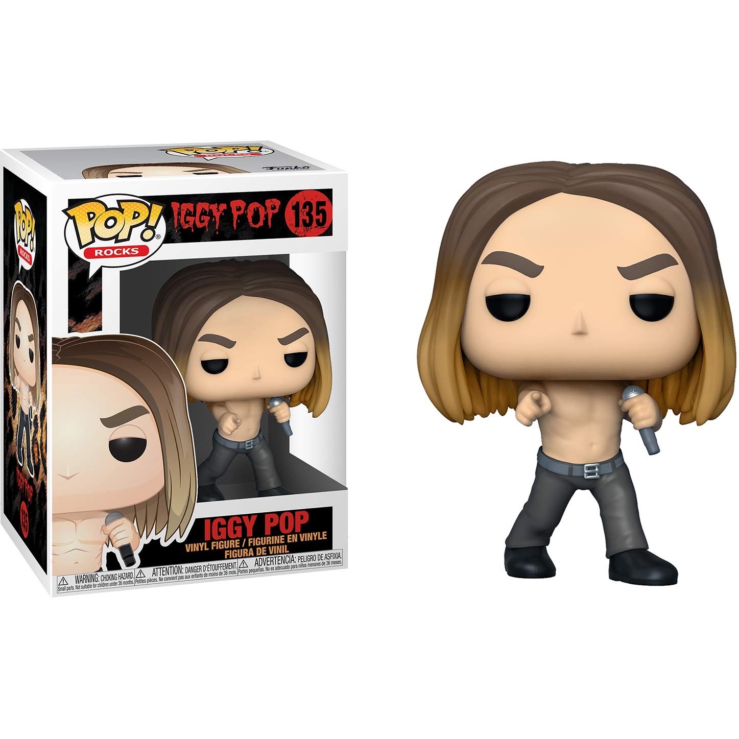 Figurine Funko Pop! Rocks #135 Iggy Pop - Neuve, Collection Pop! Vinyl