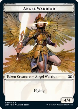 1x Angel Warrior // InsectFOIL TOKENZendikar RisingMTG Magic Cards 