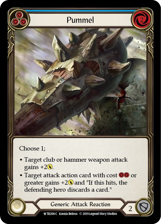 Pummel (Blue) to Rathe Flesh and Blood TCG