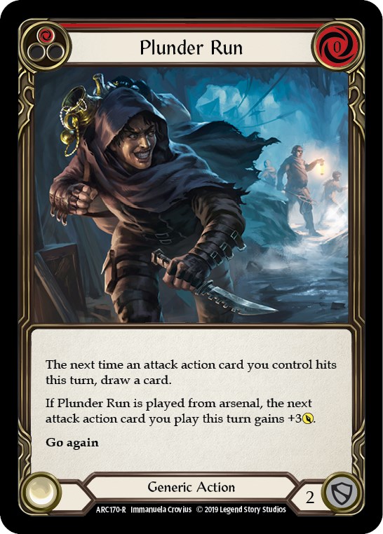 Plunder Run (Red) Arcane Rising Flesh and Blood TCG