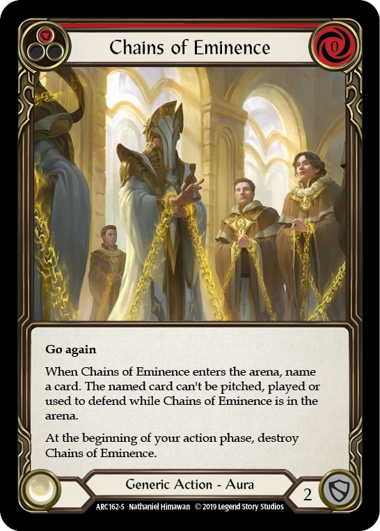 Chains of Eminence Arcane Rising Flesh and Blood TCG