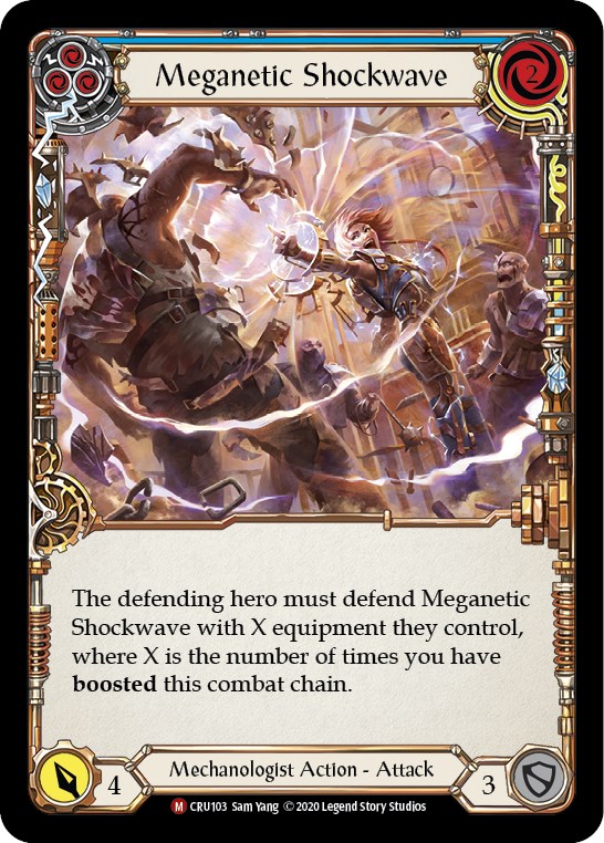 Meganetic Shockwave - Crucible of War - Flesh and Blood TCG